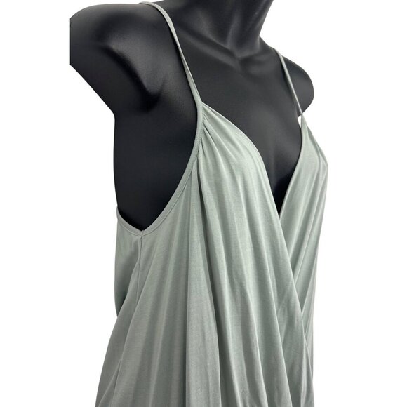 Eri + Ali Anthropologie Wedgewood Green Draped Sleeveless Top XS Extra Small New - Picture 4 of 9